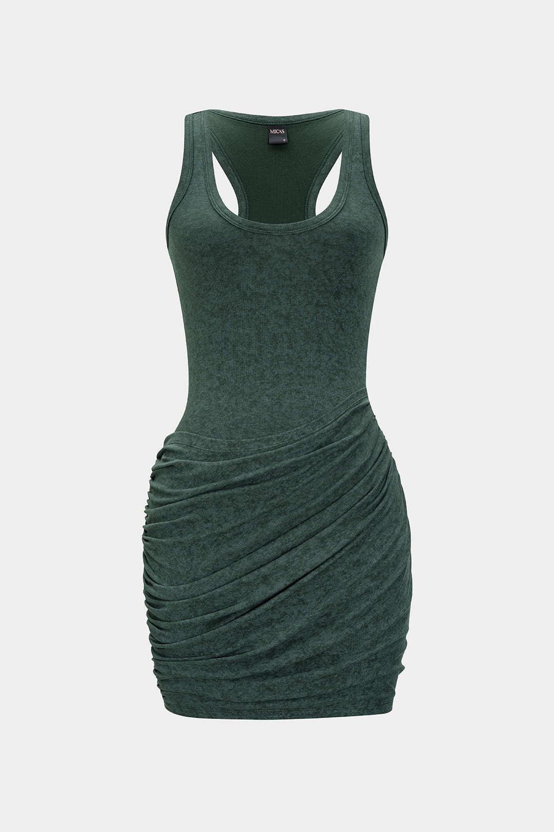 Ruched Tank Sleeveless Mini Dress