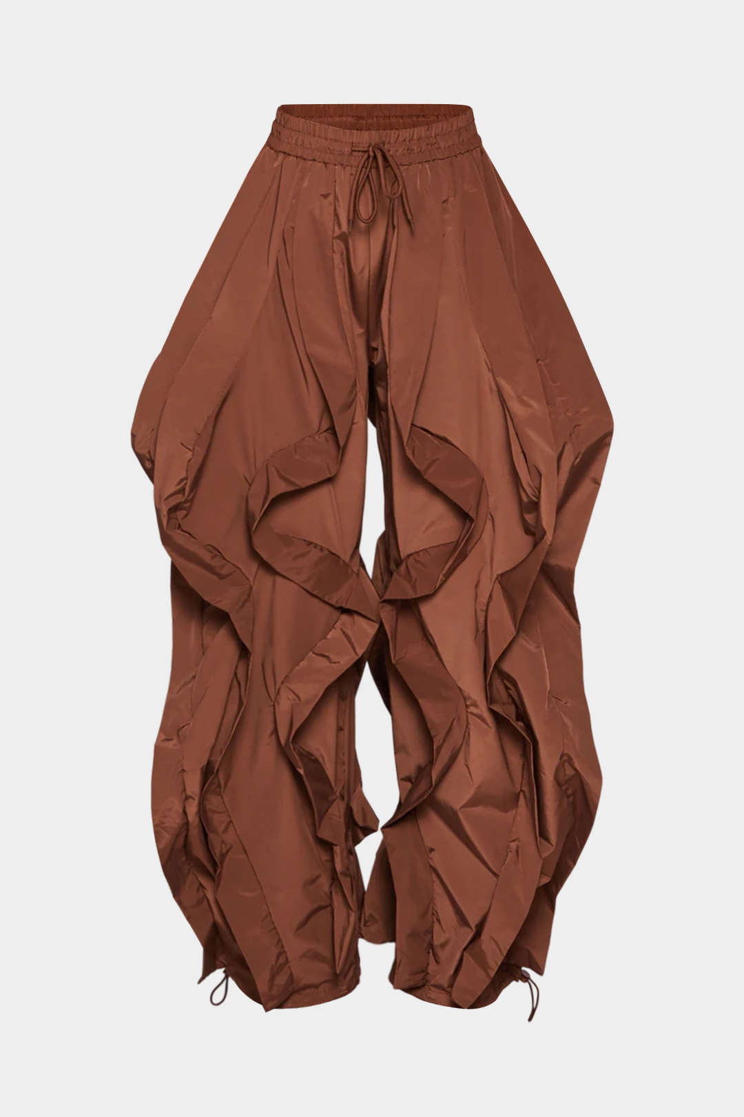 Tie-Up Ruffle Detail Pants