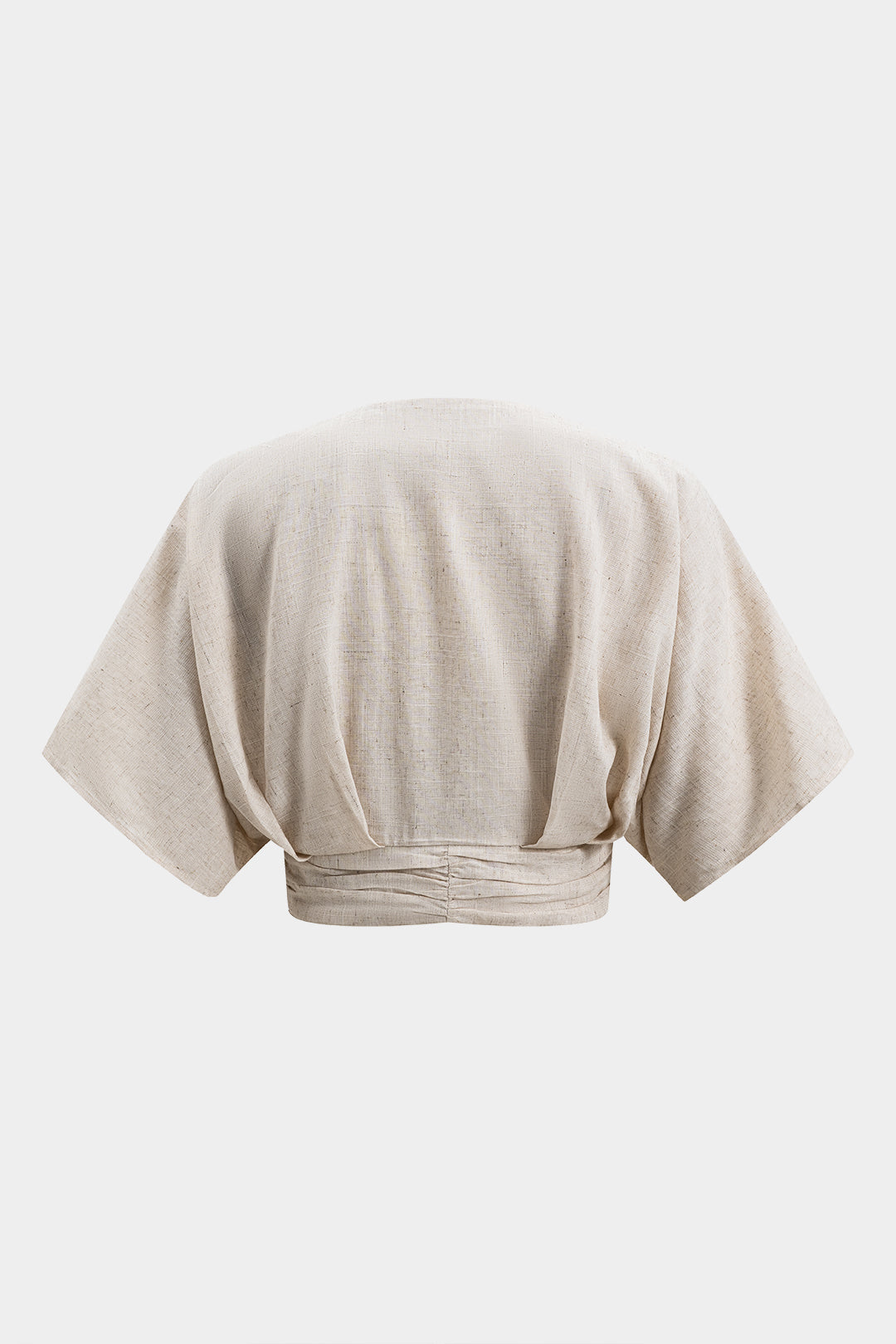Linen Metallic Short-Sleeve Shirt