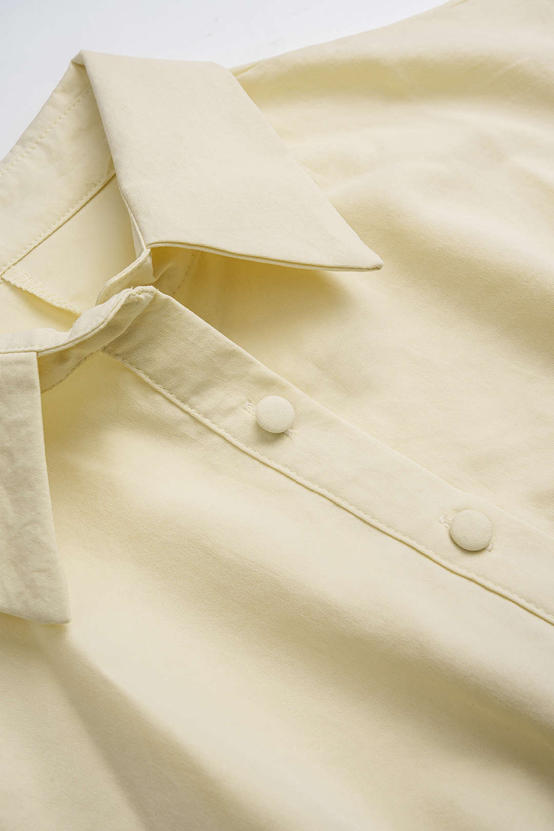 Lapel Tie-Up Button Short Sleeve Midi Dress