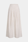Linen High Waist Pleated Pants