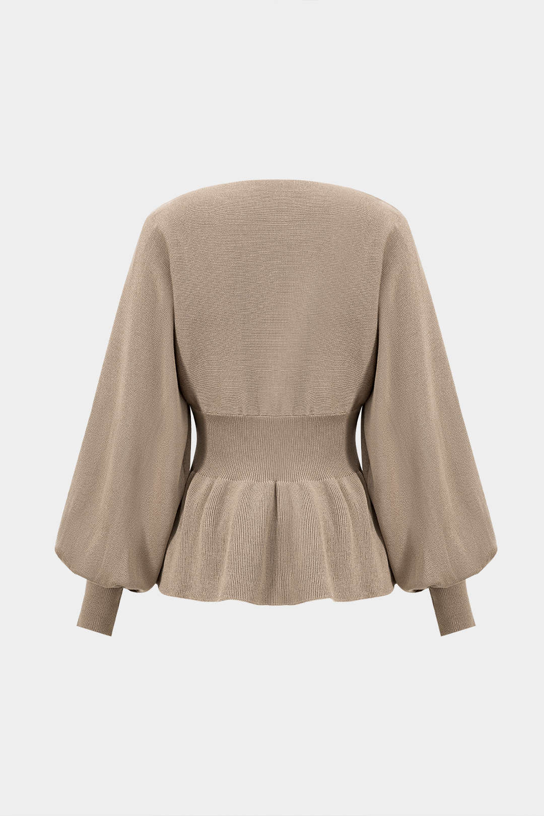 Knit Gigot Sleeve Top And Skirt Set