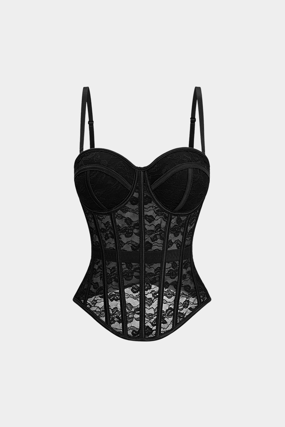 Lace Corset Buckle Cami Top