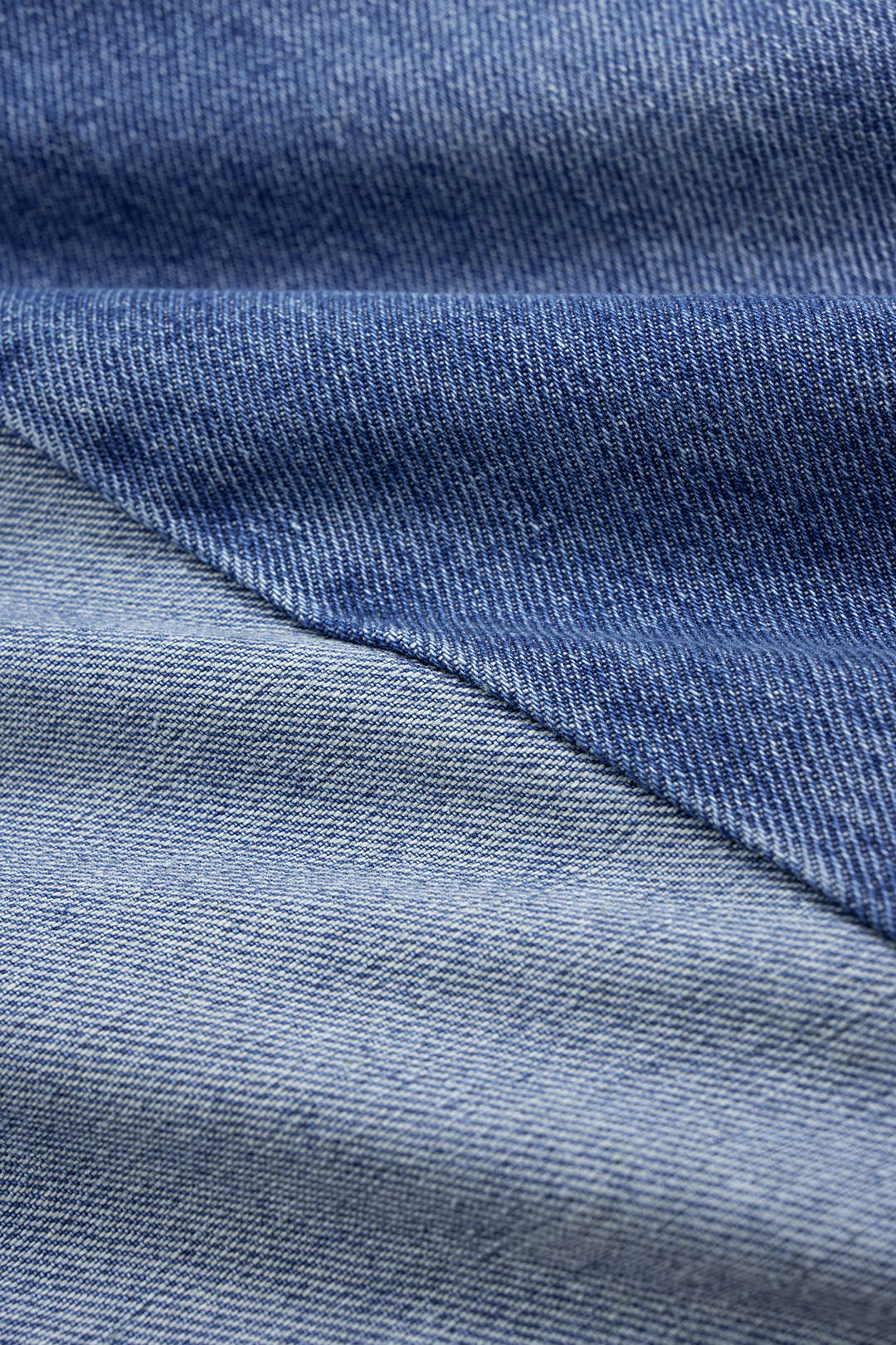 Denim Contrast Wide Leg Jeans