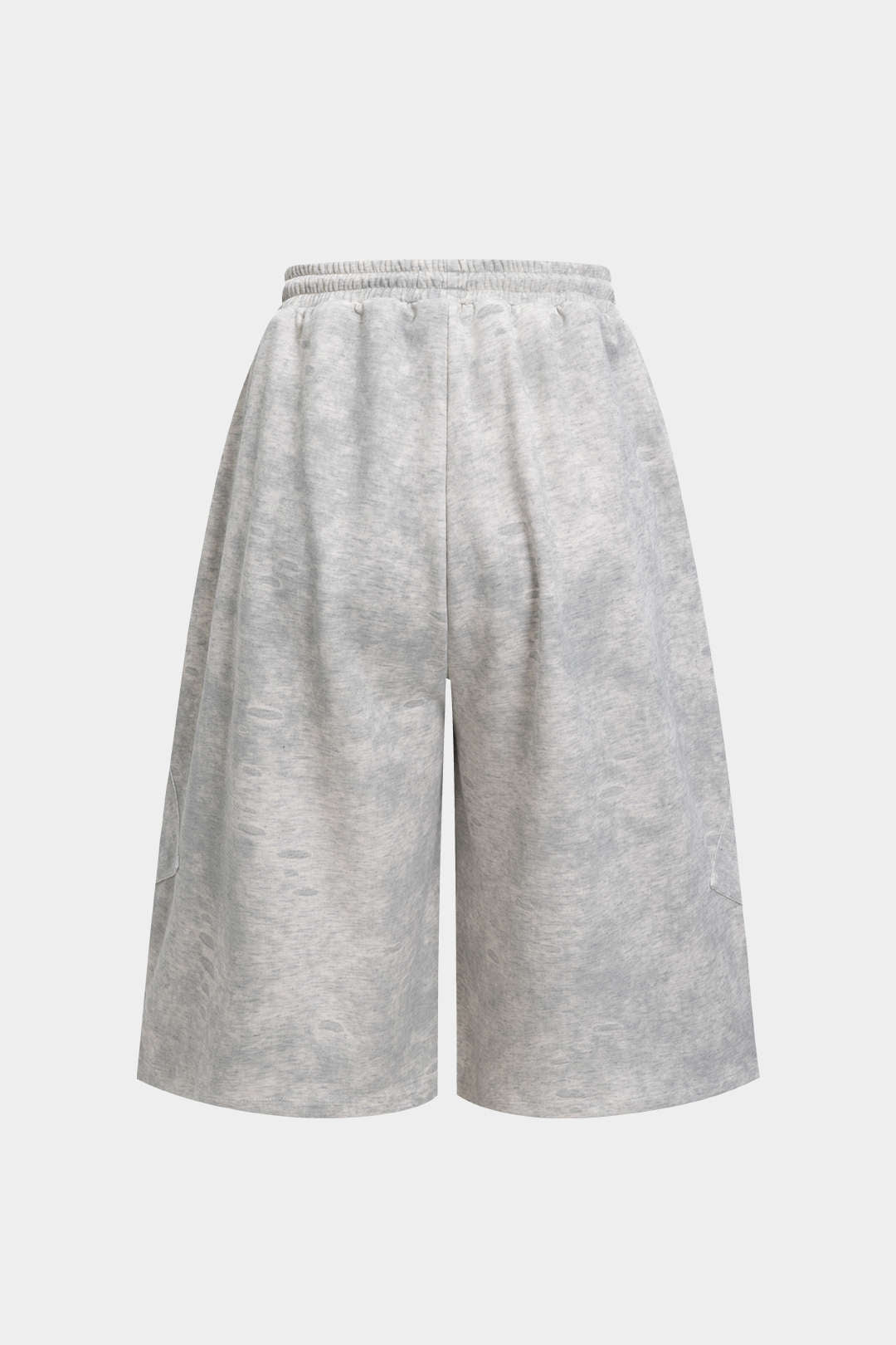 Washed Tie-Up High Waist Shorts