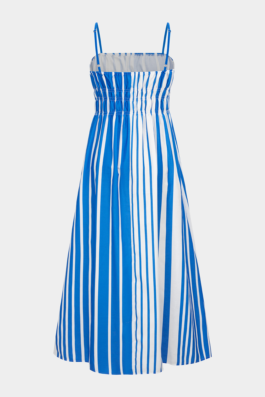 Contrast Stripes Print Sleeveless Maxi Dress