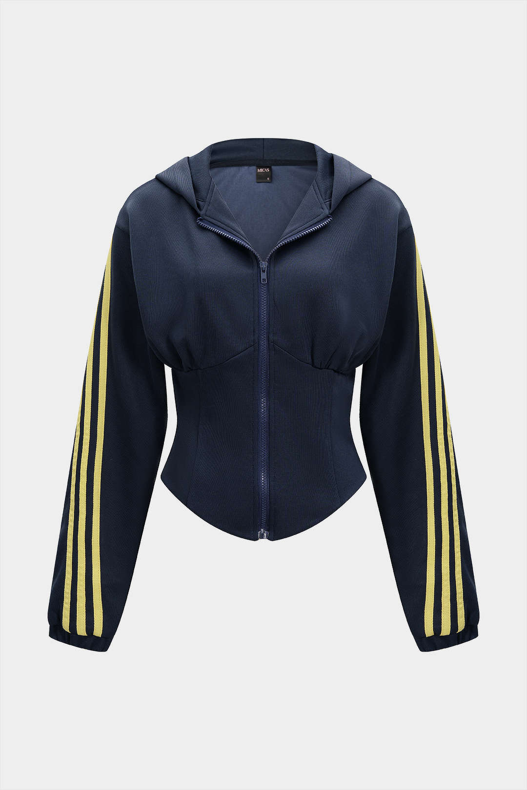 Contrast Zipper Hoodie