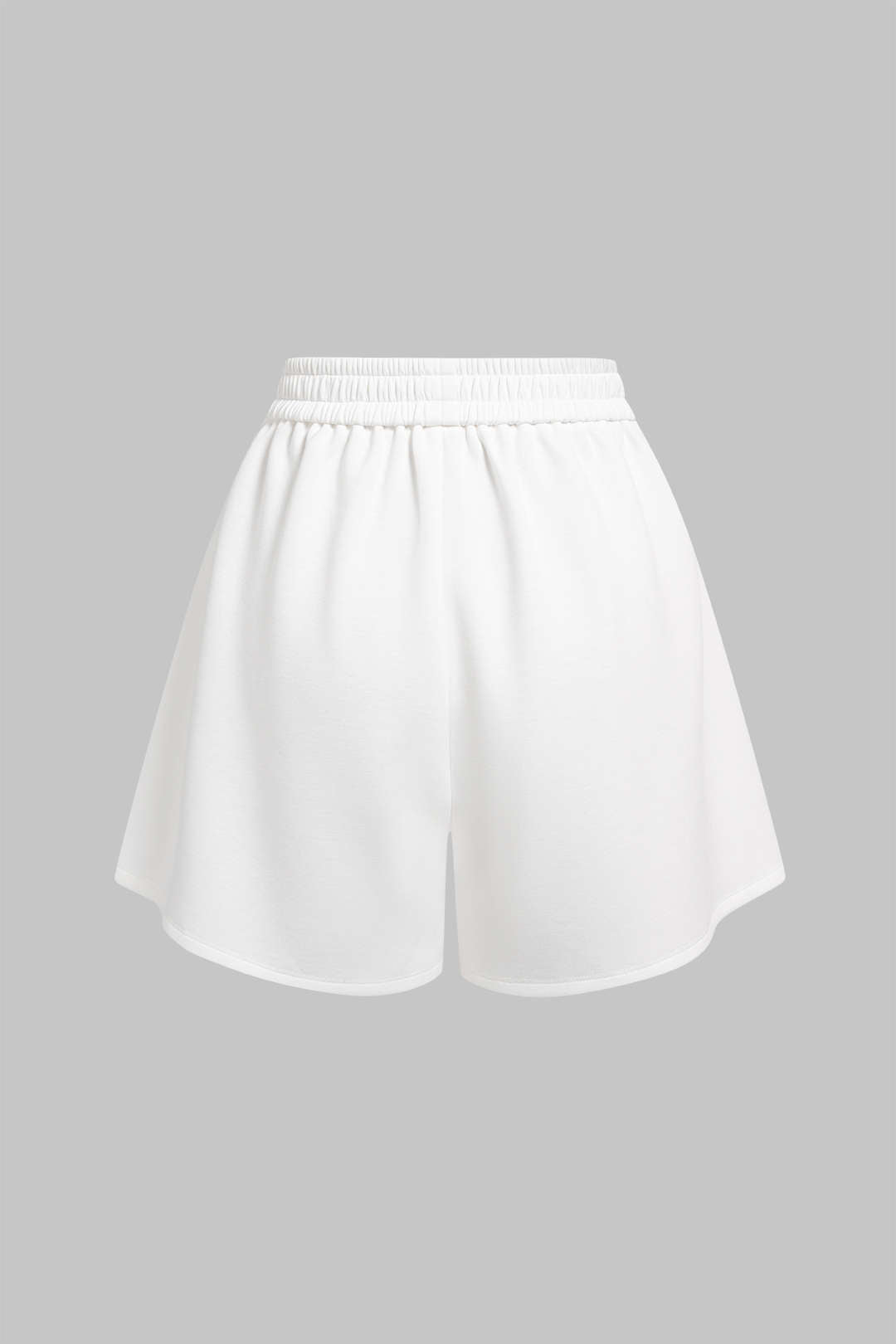 Contrast Striped Tie Front Shorts