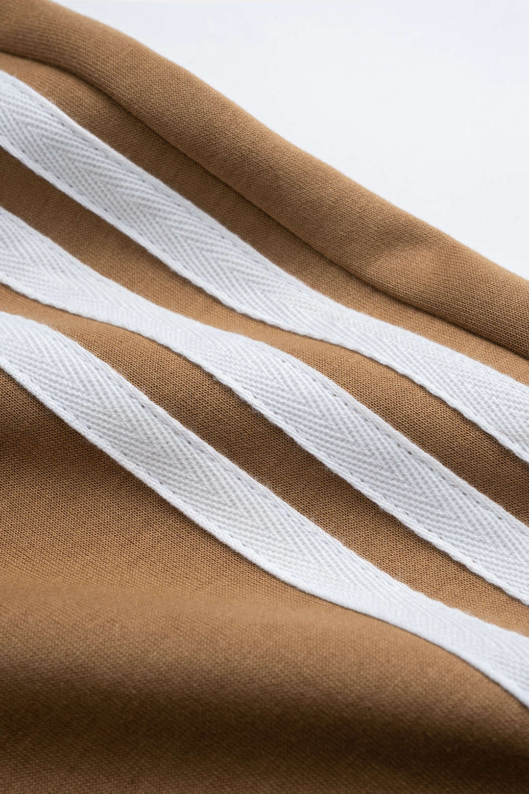 Contrast Stripes Print Ruched Wide Leg Pants