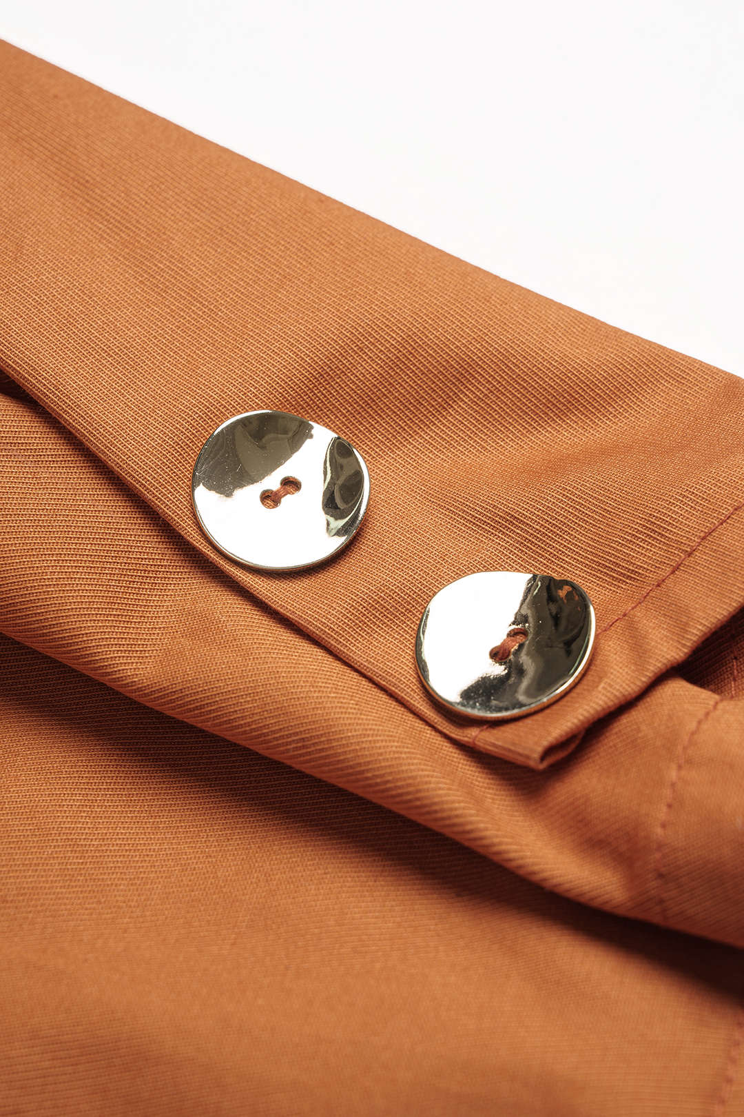 Solid Pocket Button Wide Leg Pants
