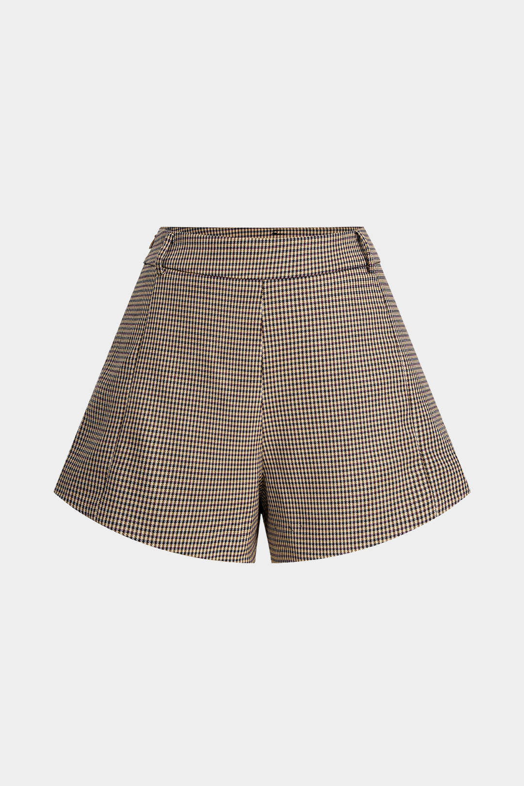 Plaid Print Pocket Shorts