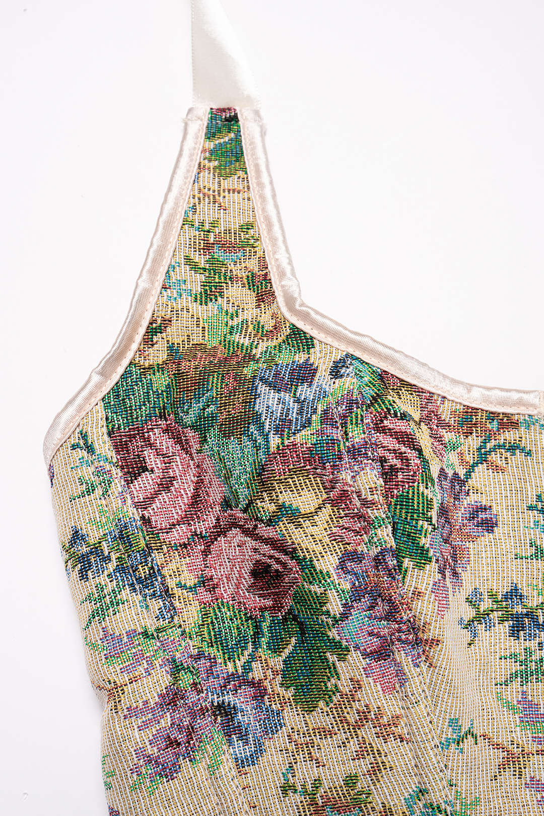 Jacquard Halter Tie Back Backless Cami Top