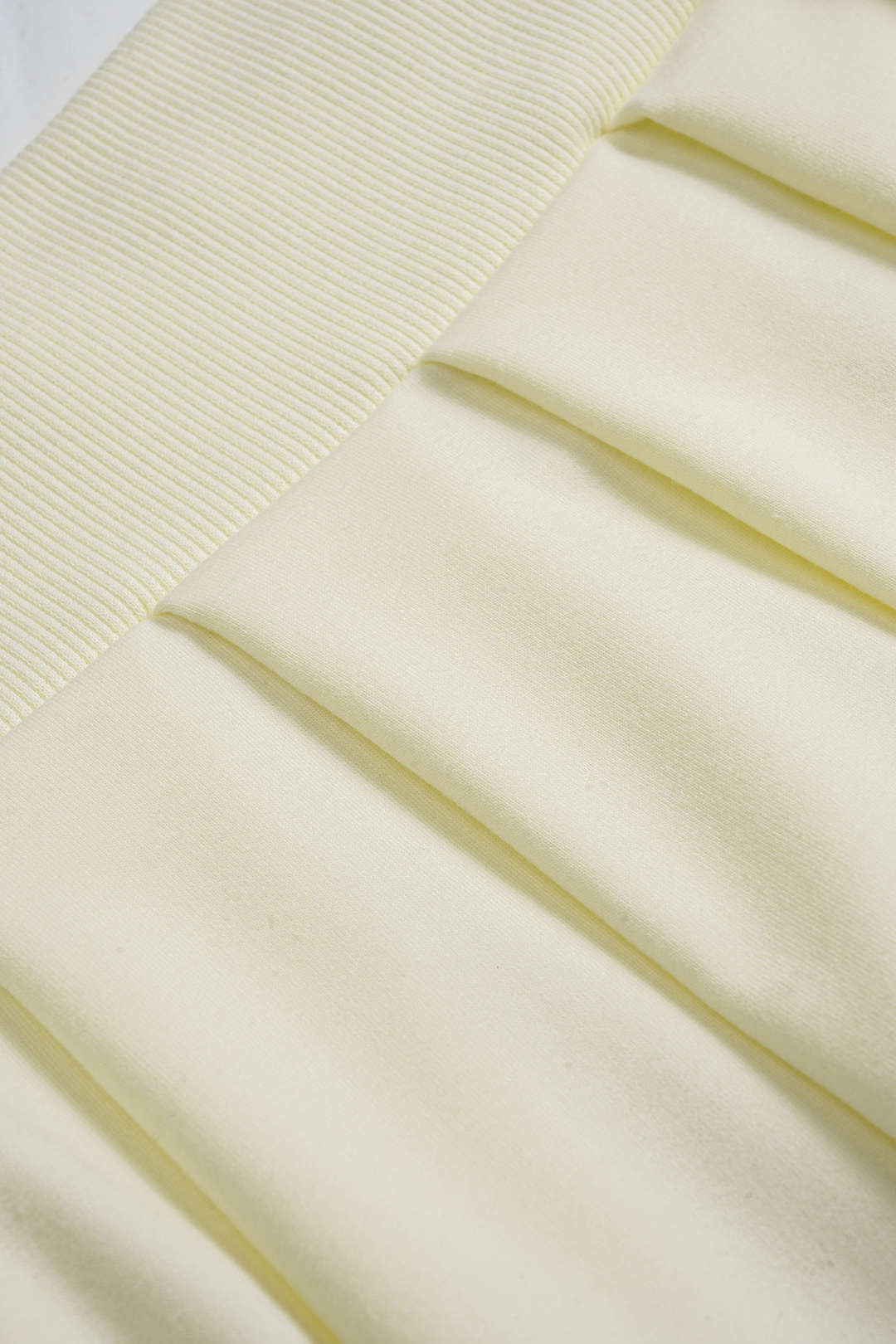 Solid Long-Sleeve Top And Pleated Skirt Set