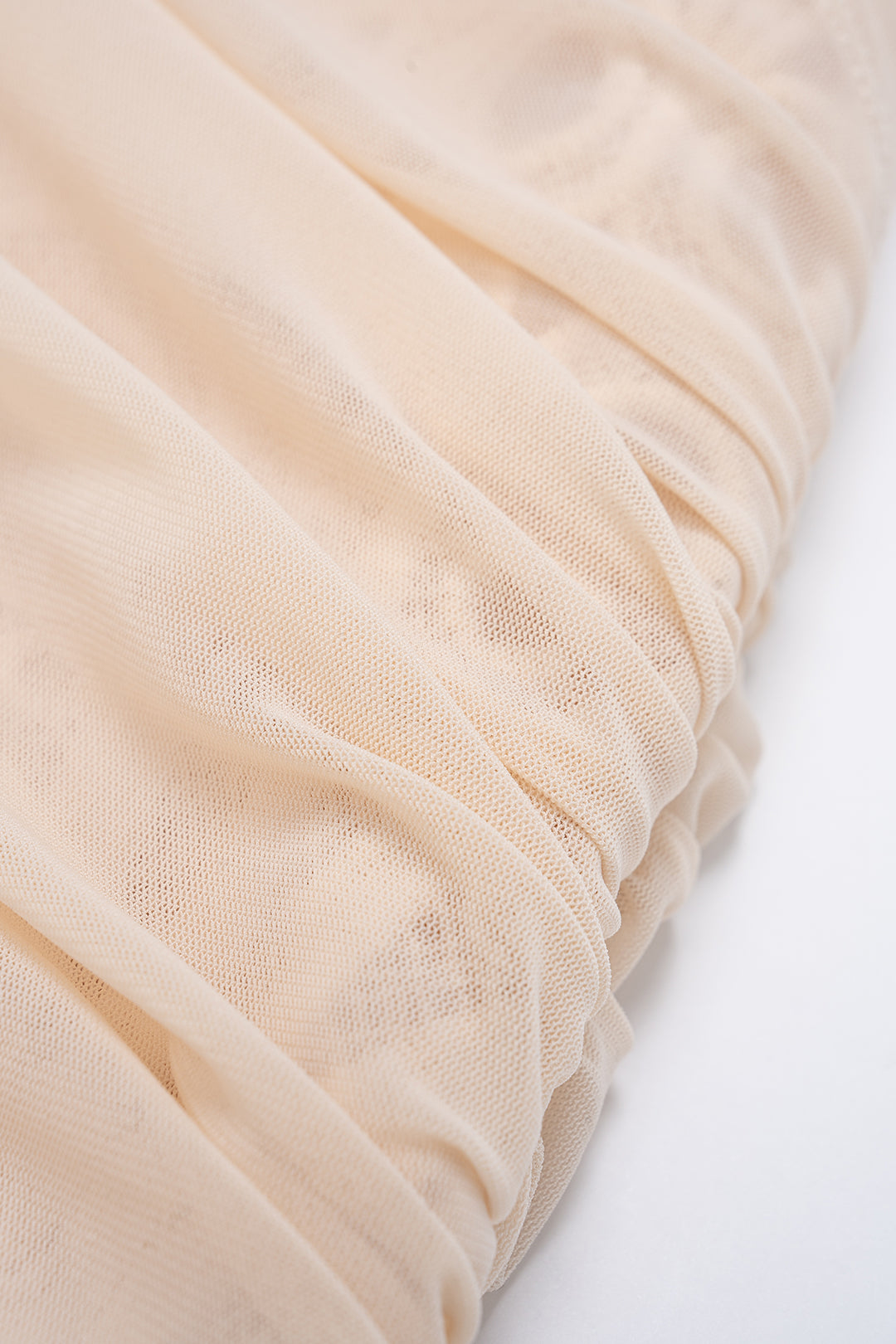 Lace Patchwork Asymmetrical Ruched Skirt