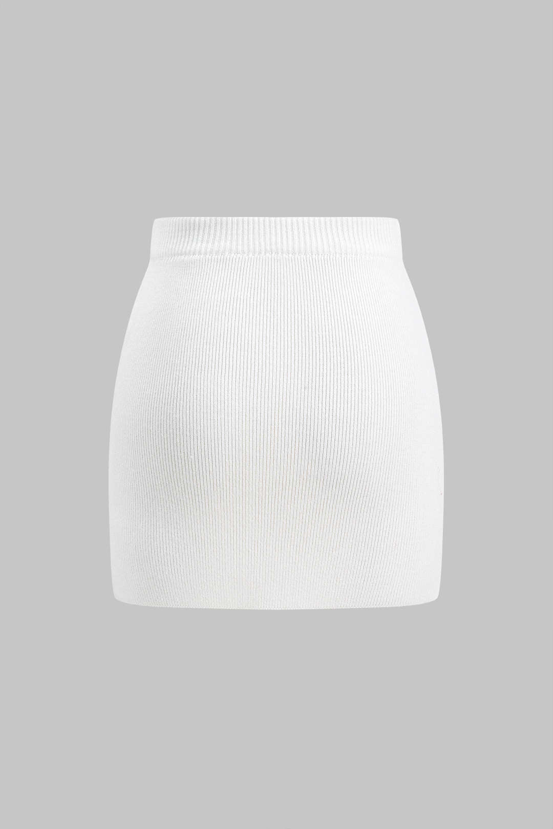 Knit Solid Mini Skirt