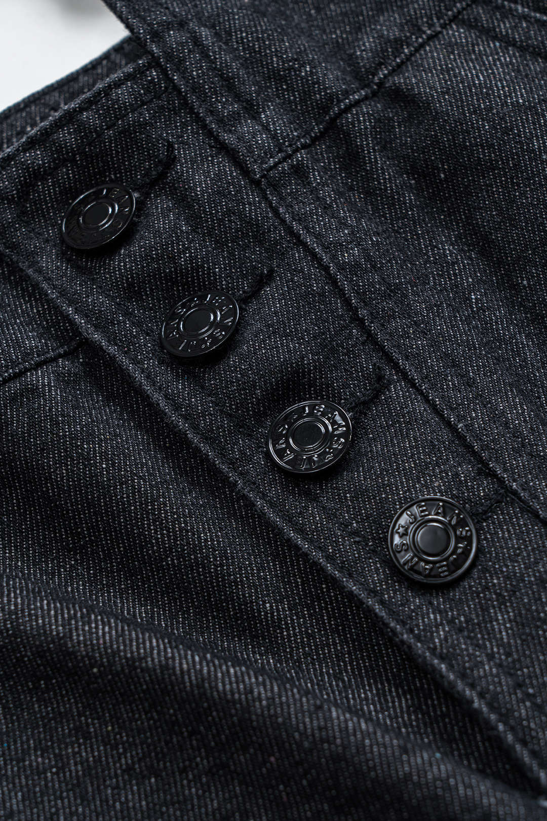 Denim Mesh Patchwork Belted Button Pocket Skirt