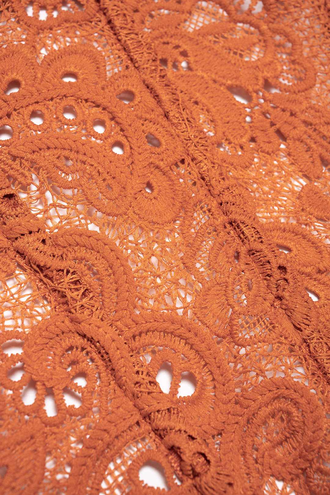 Lace Embroidery Zipper Hollow Out Tube Top