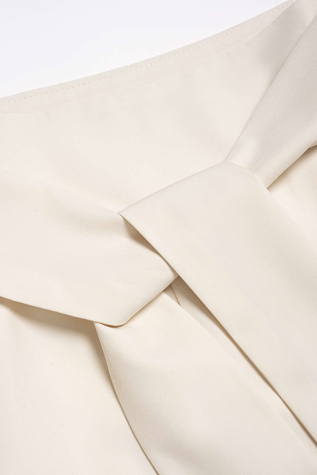 High Waist Tie-Up Ruched A-Line Skirt