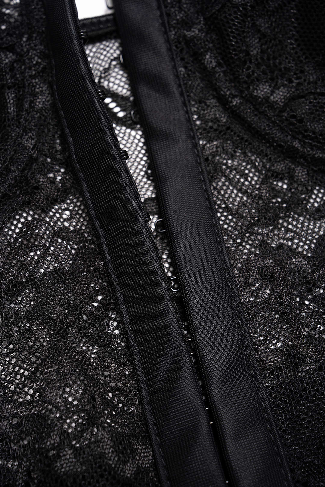 Lace Sheer Corset Sleeveless Midi Dress