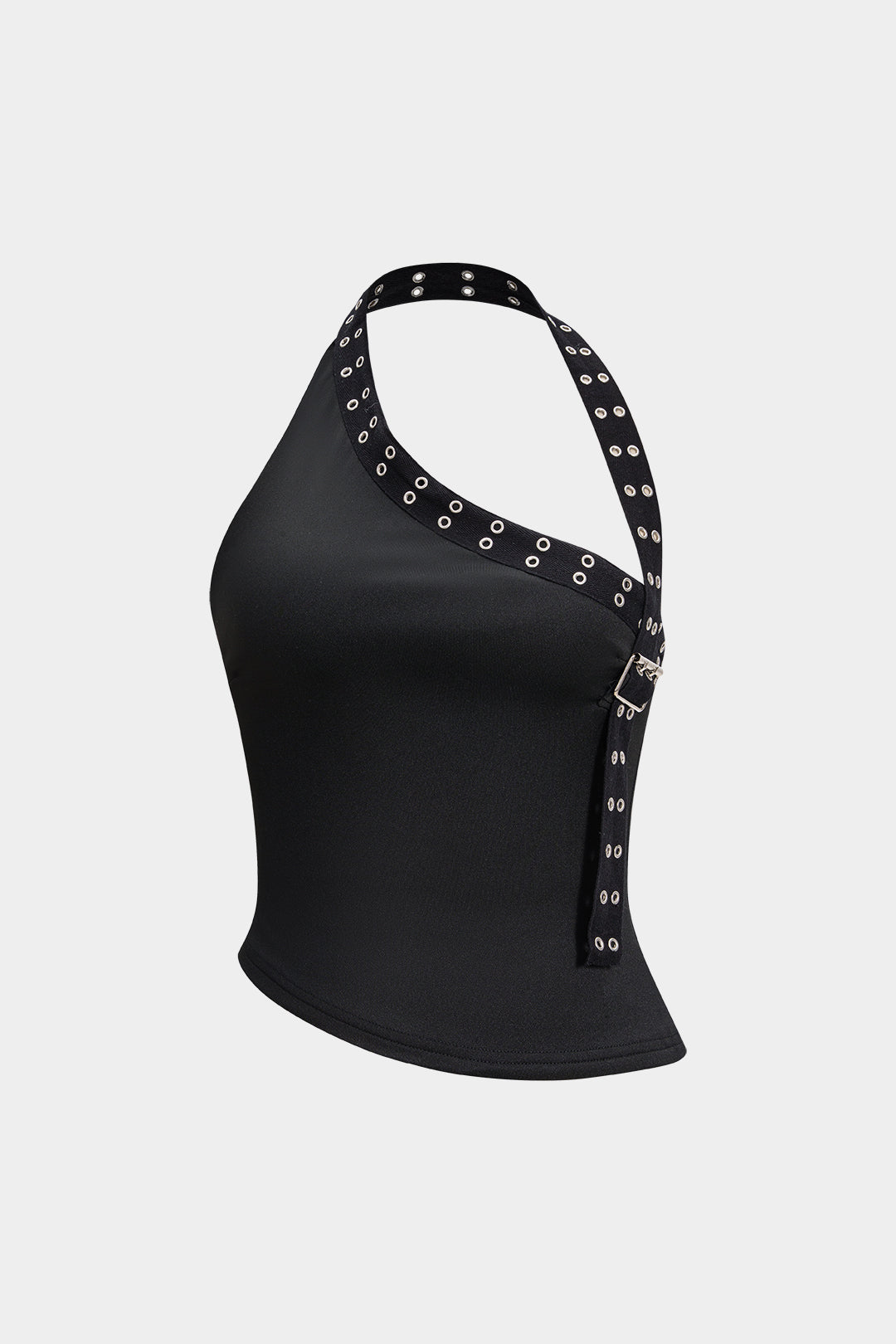 Halter Neck Asymmetrical Tank Top