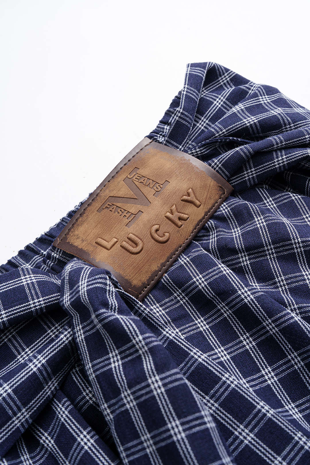 Plaid Print Asymmetrical Ruched Skirt