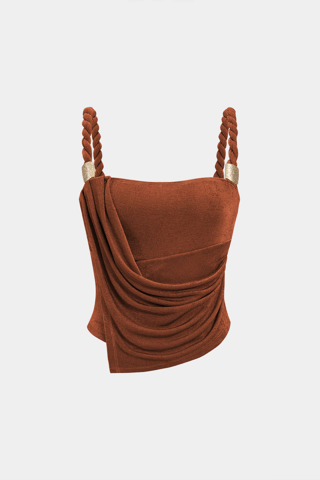 Ruched Twist Knot Slip Cami Top