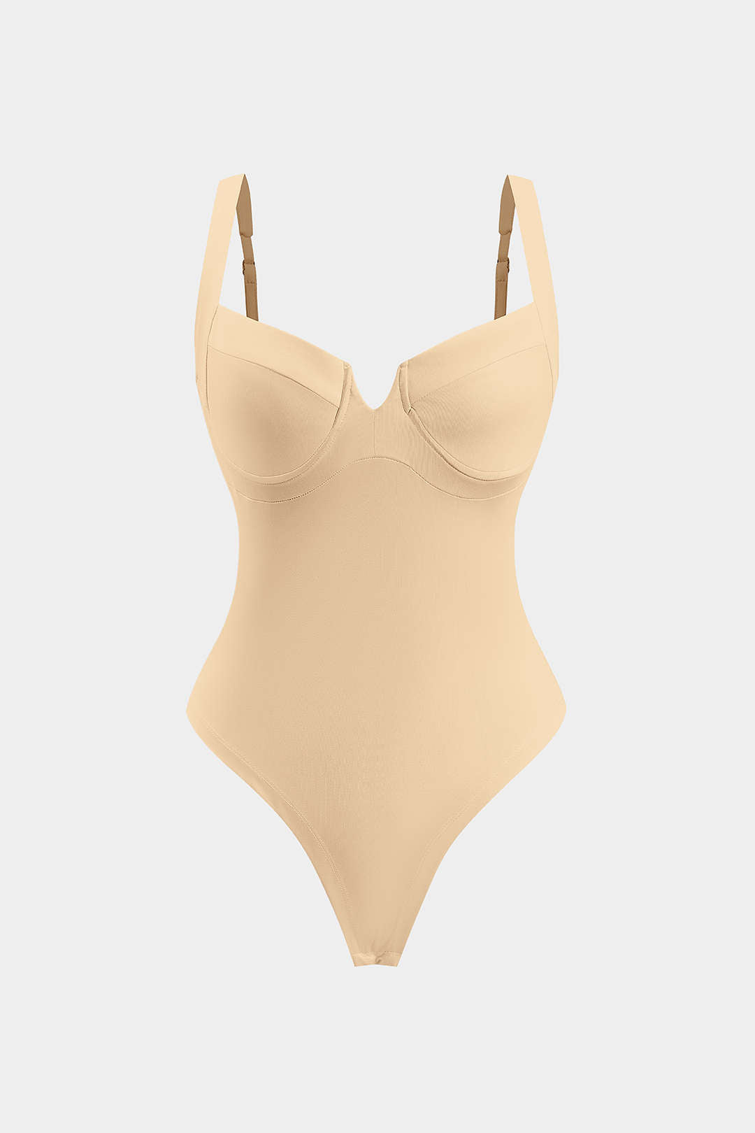 Solid Bustier Sleeveless Bodysuit