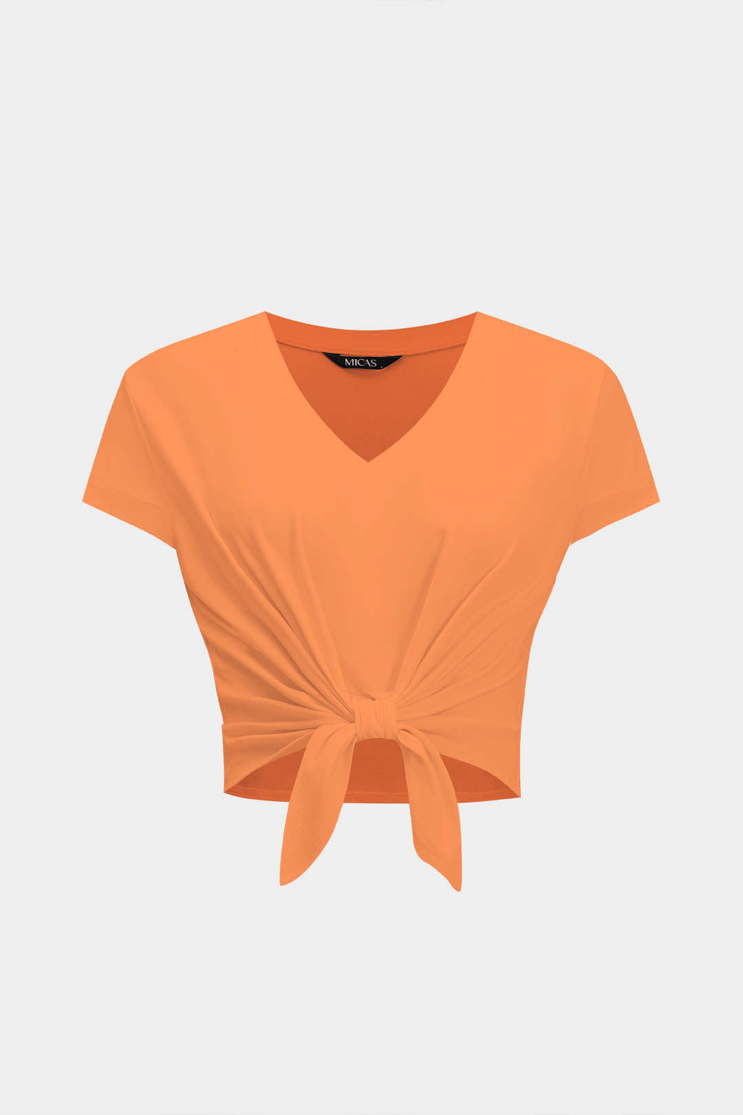 Tie Front Short Sleeve T-Shirt