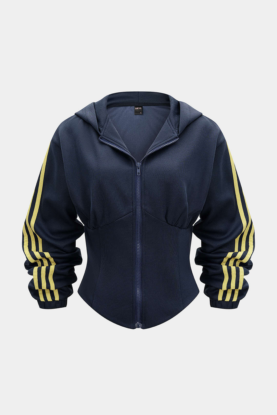 Contrast Zipper Hoodie