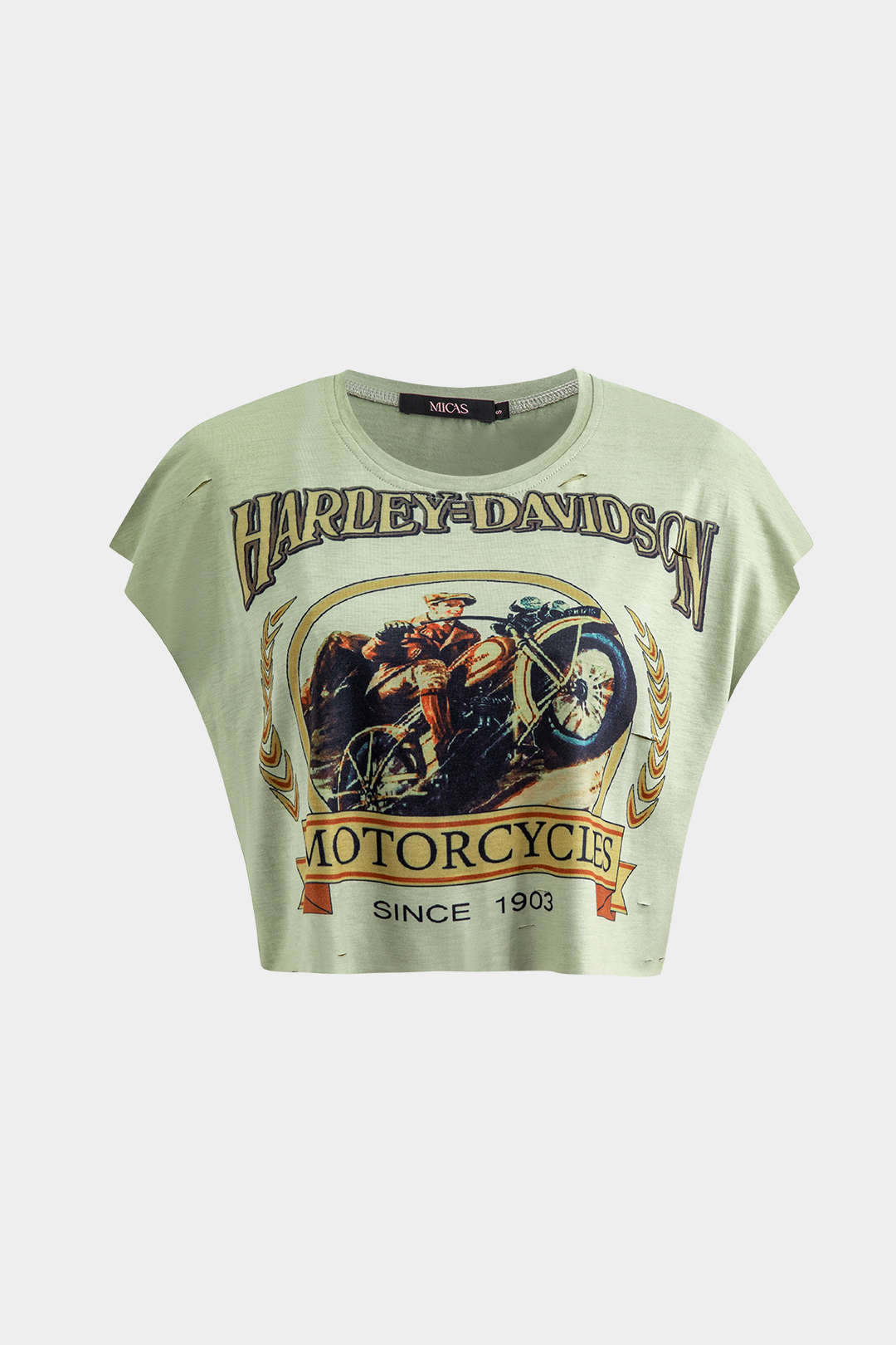 Motorbike Graphic Print Sleeveless T-Shirt