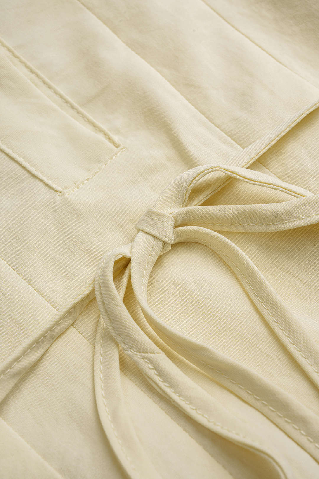 Lapel Tie-Up Button Short Sleeve Midi Dress