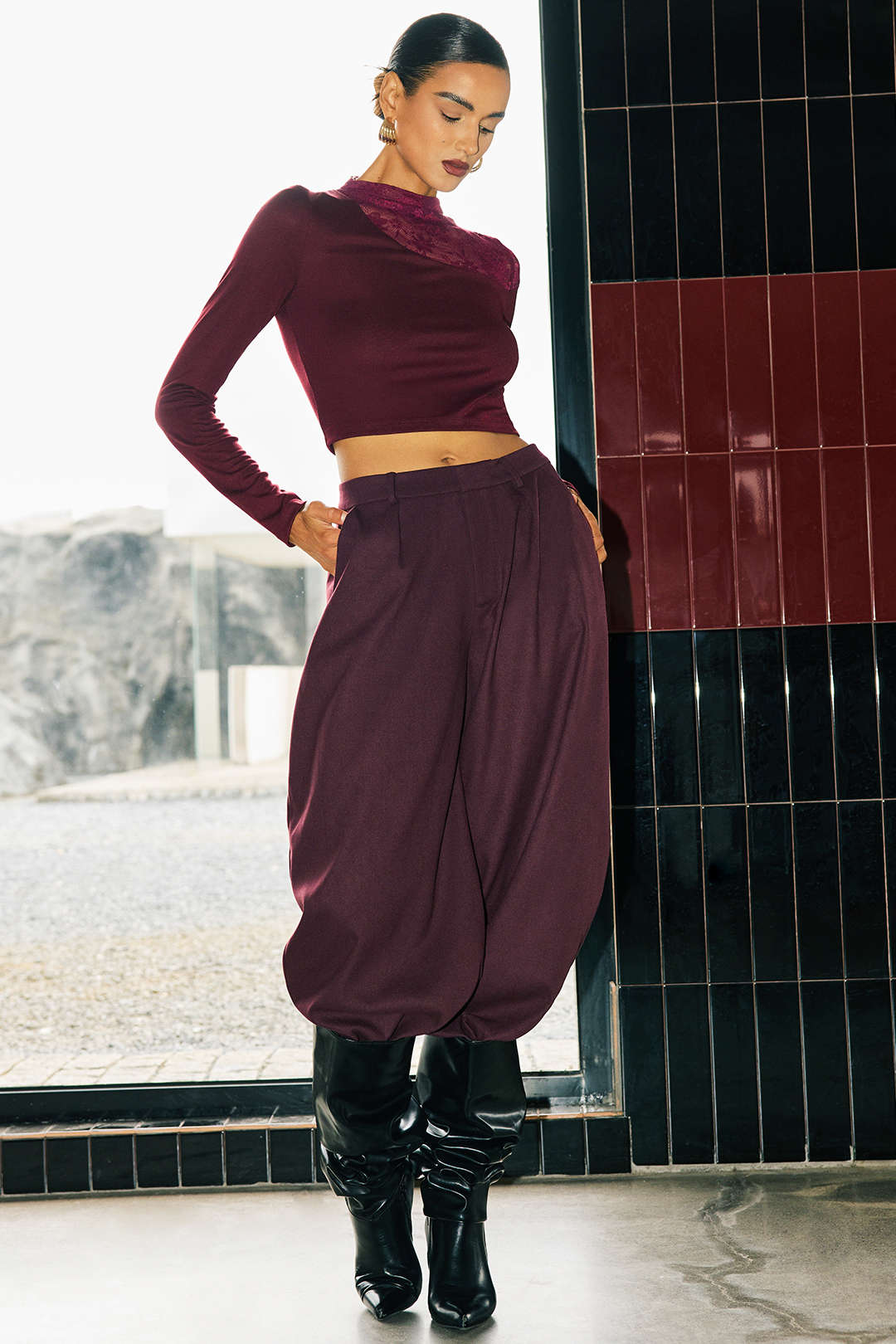 Pocket Ruched Pants