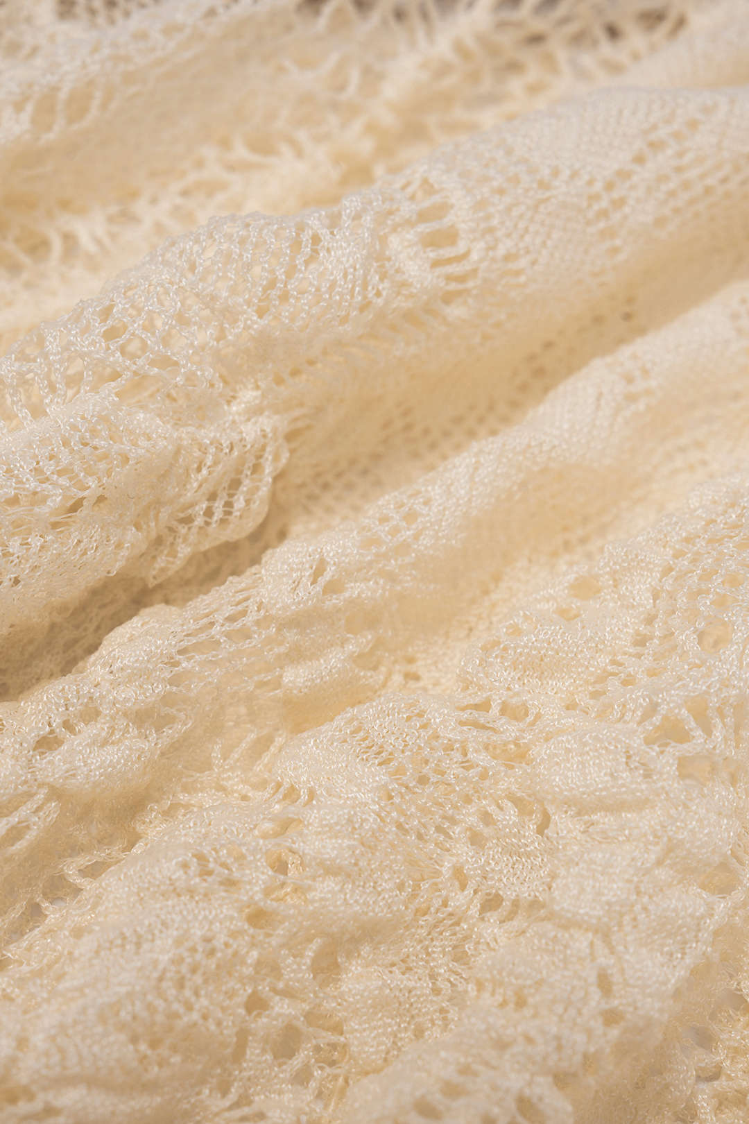 Lace Patchwork Asymmetrical Ruched High Waist Skirt