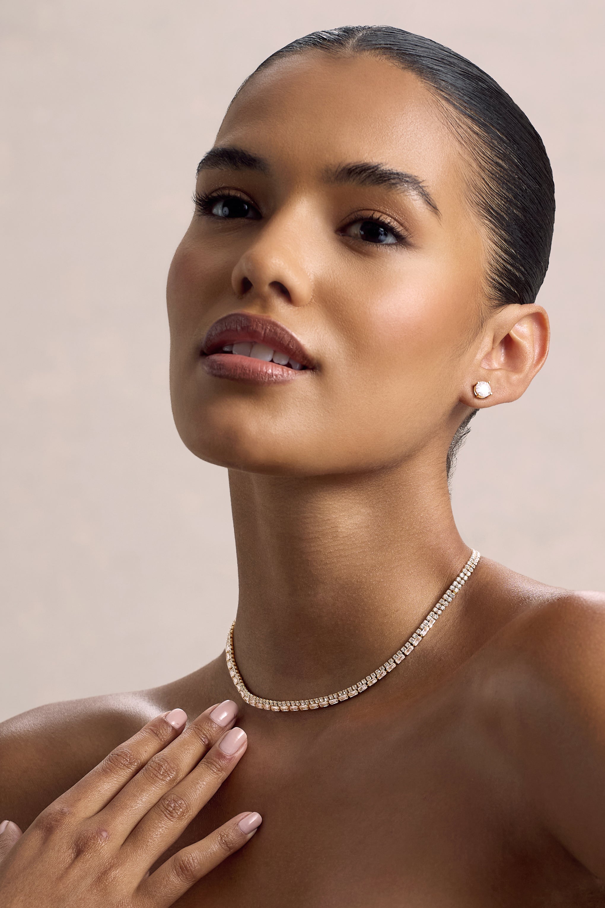 Dara | Gold Diamante Necklace