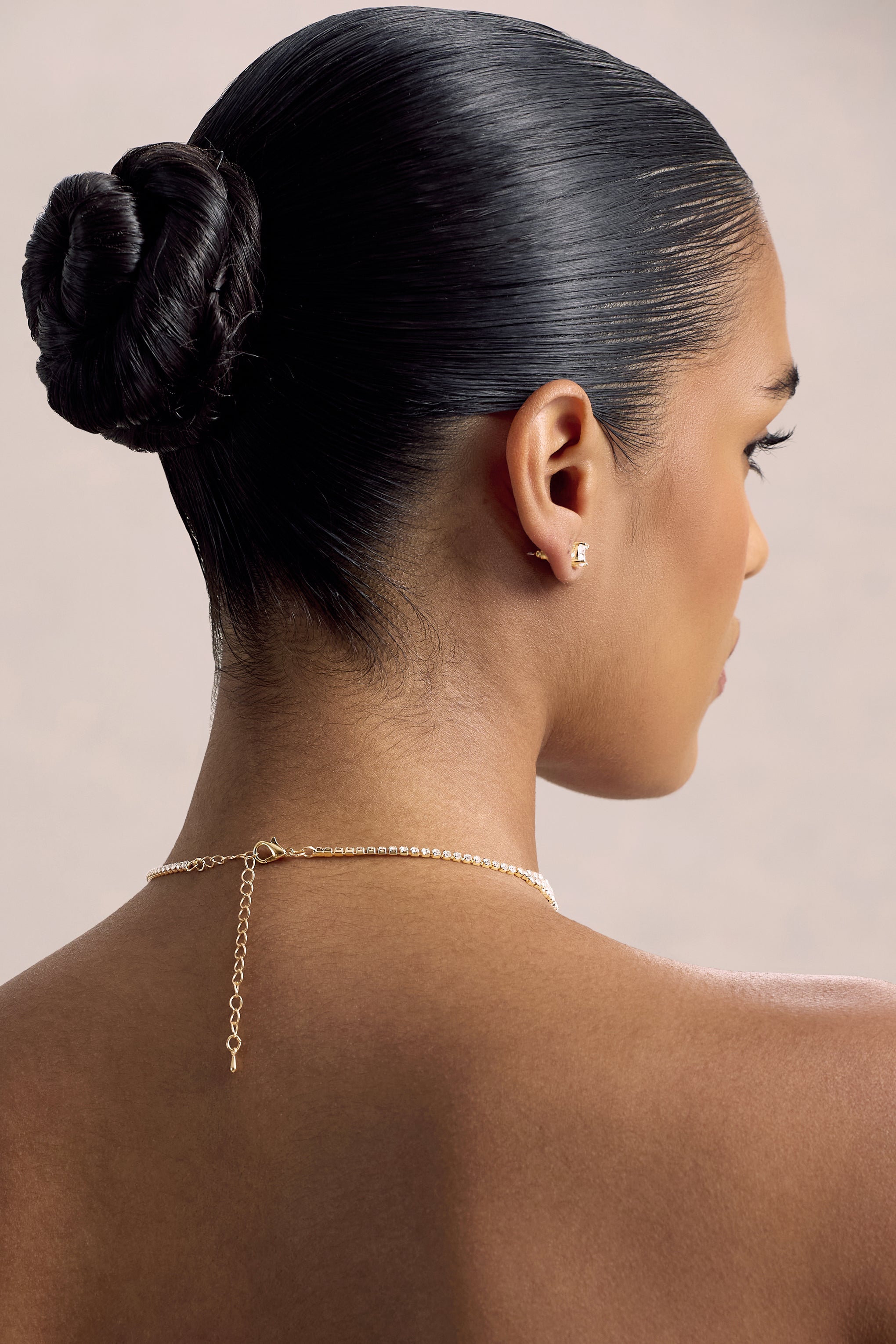 Ollie | Gold Diamante Necklace