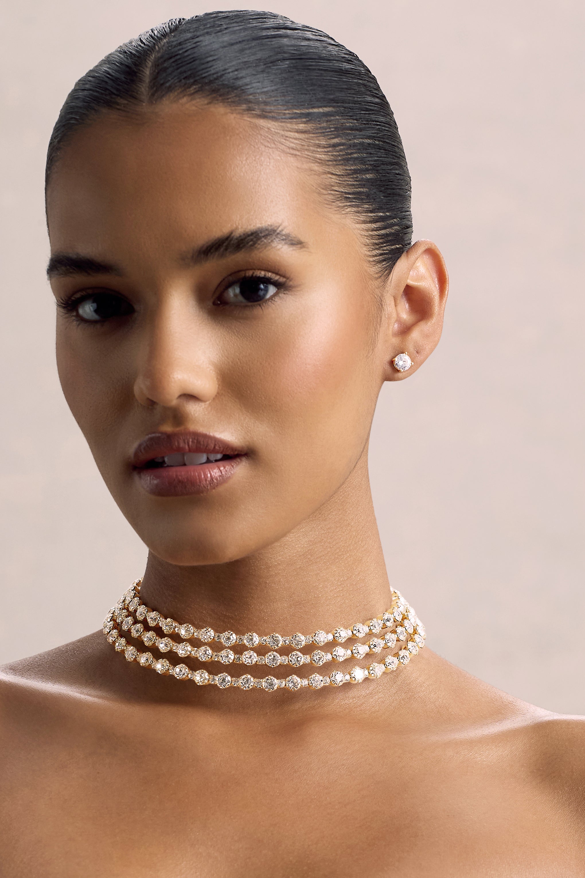 Vivid | Gold Diamante Necklace