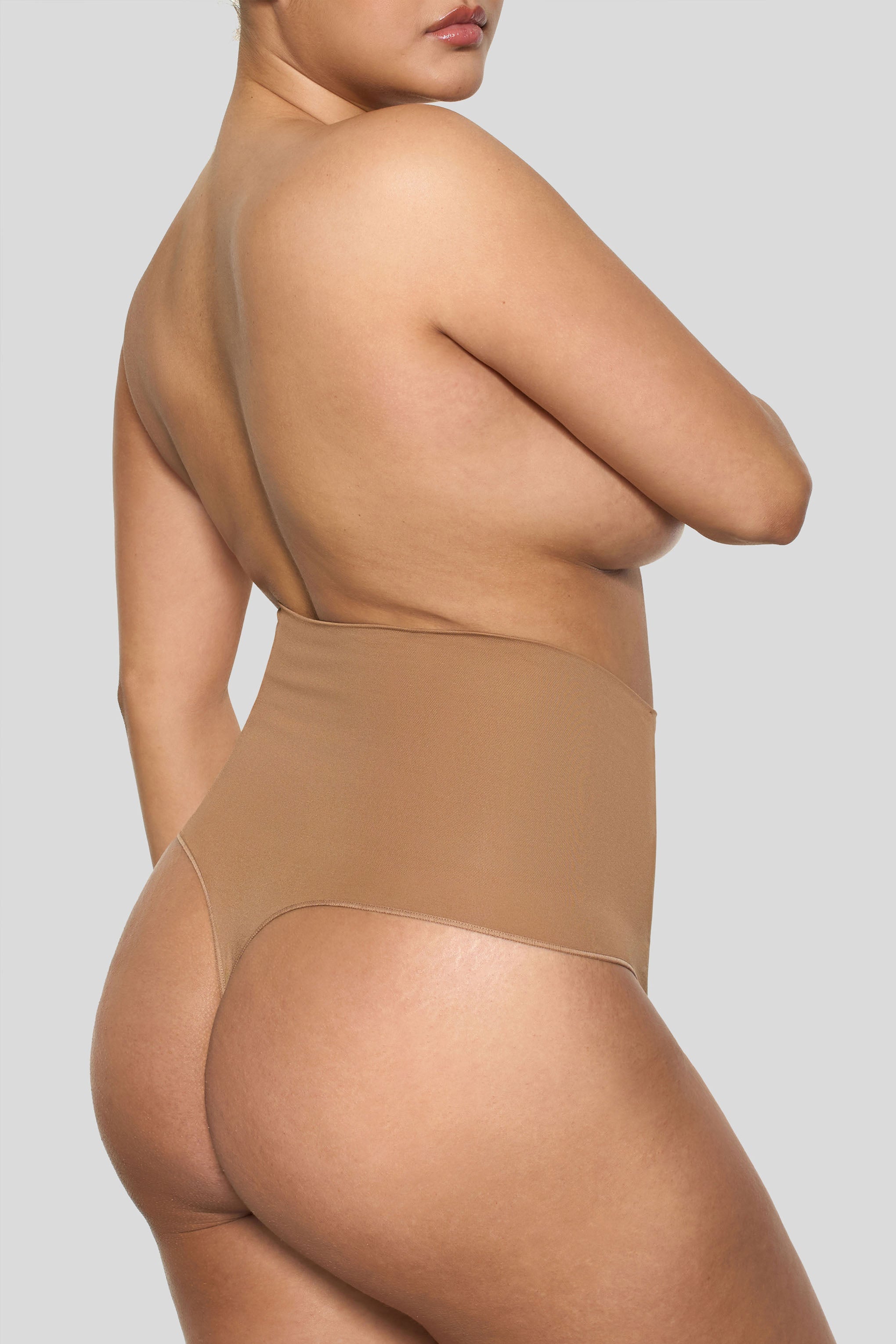 BOOMBA | Caramel Short-Waisted Thong Shapewear