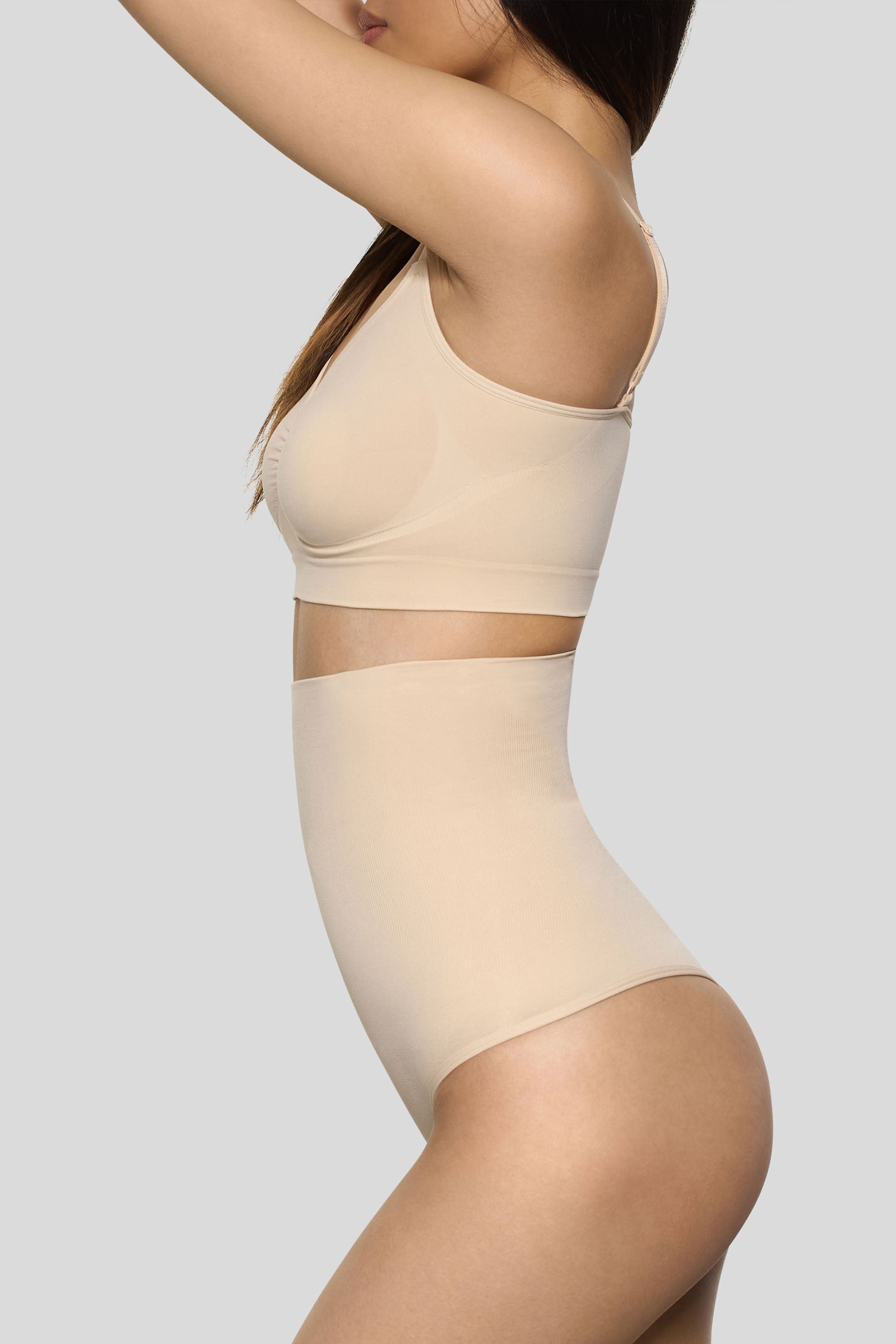 BOOMBA | Sand High-Waisted Thong Shapewear