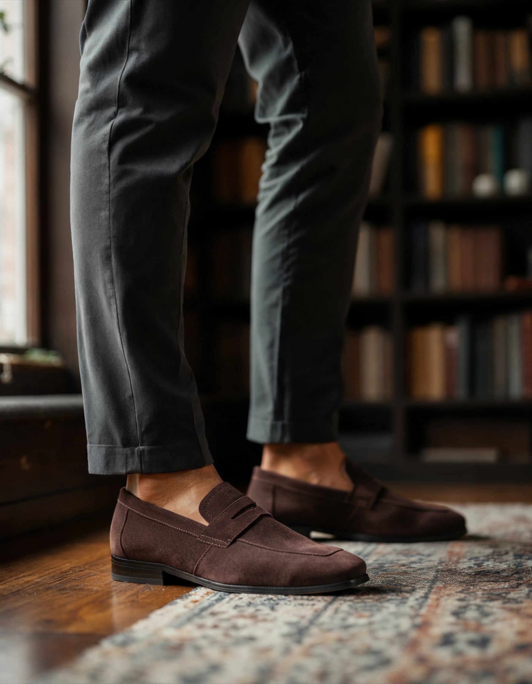 Emberline Suede Penny Loafers