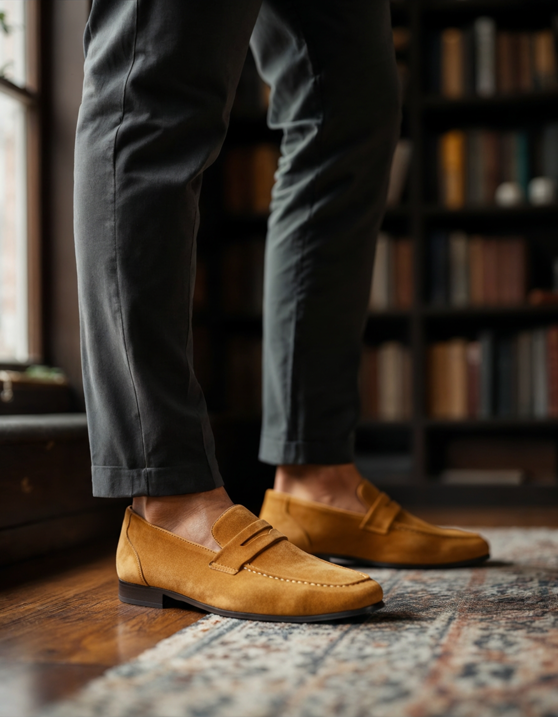 Emberline Suede Penny Loafers