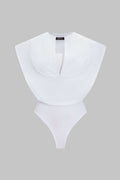 Ruched Sleeveless Bodysuit