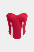 Striped Bustier Tube Top
