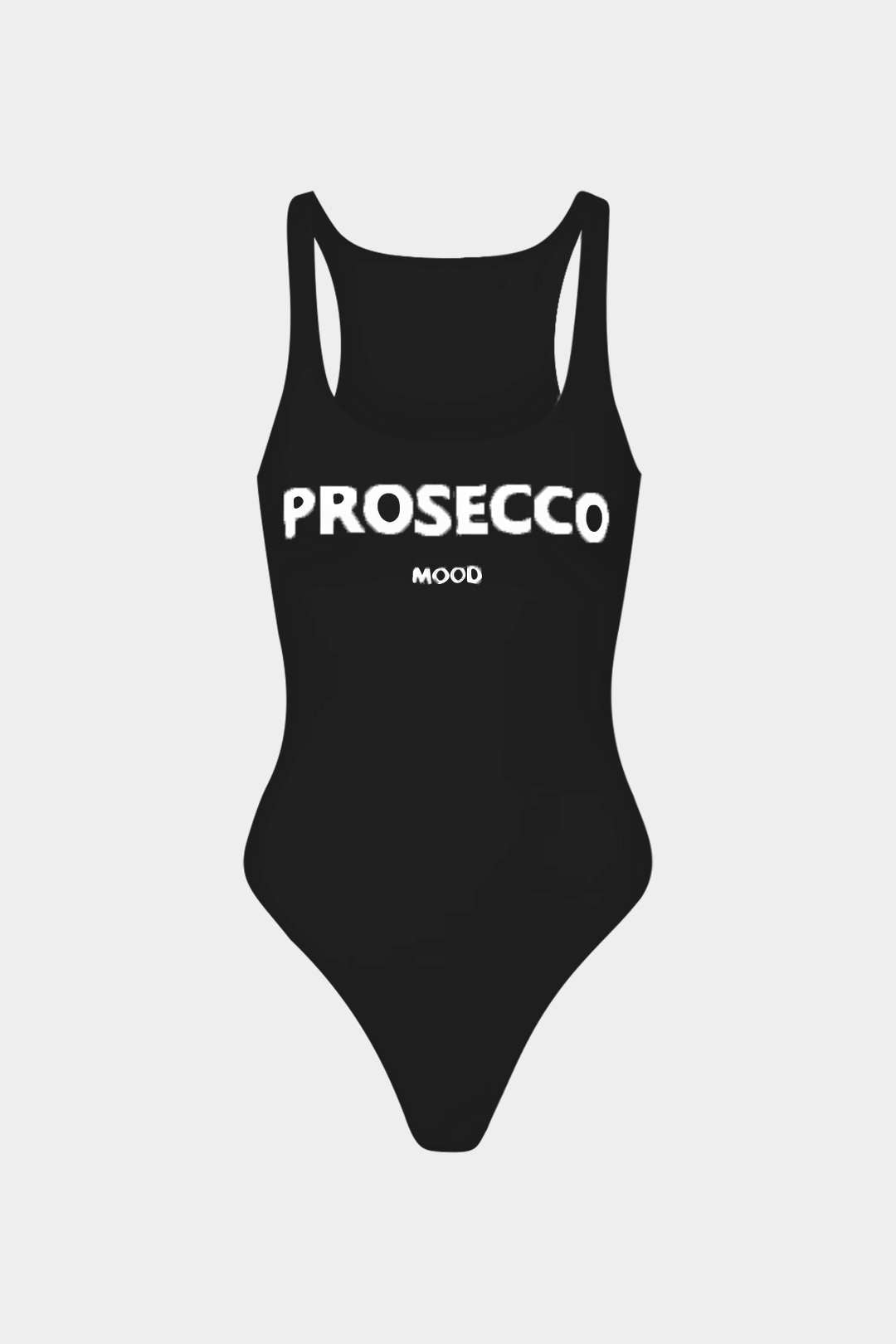 Letter Print Sleeveless Slip Bodysuit