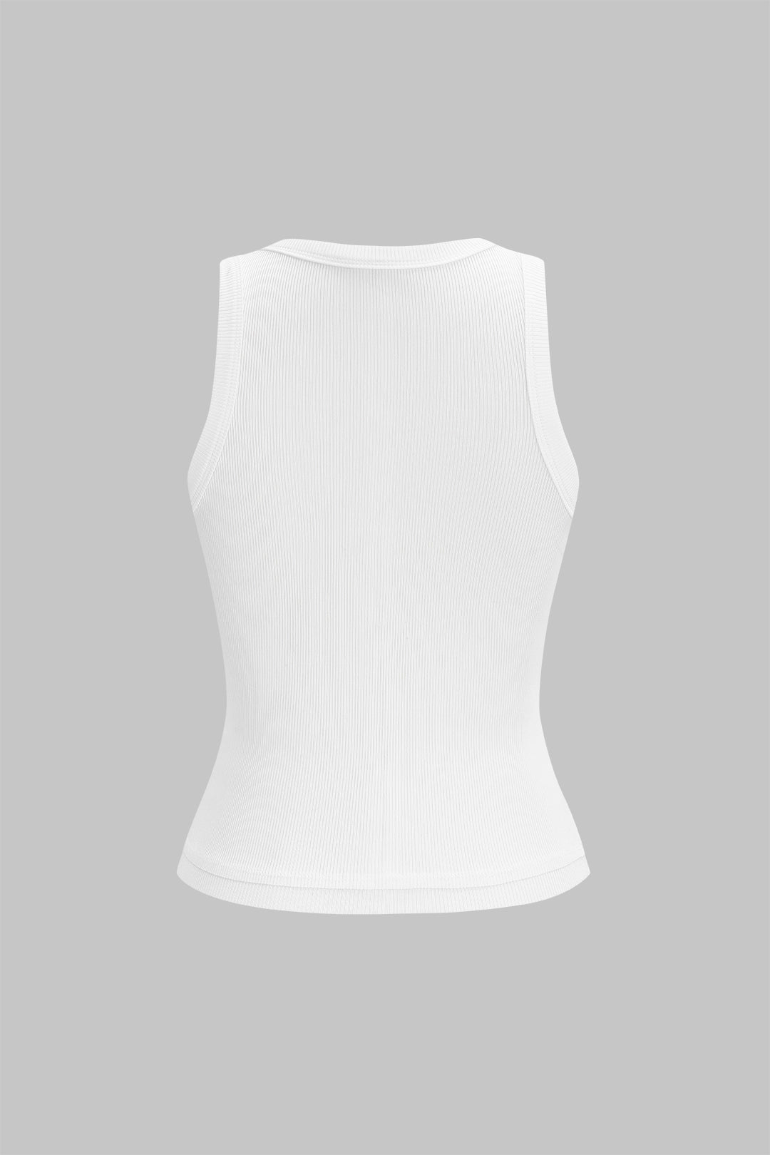 Metallic Round Neck Tank Top
