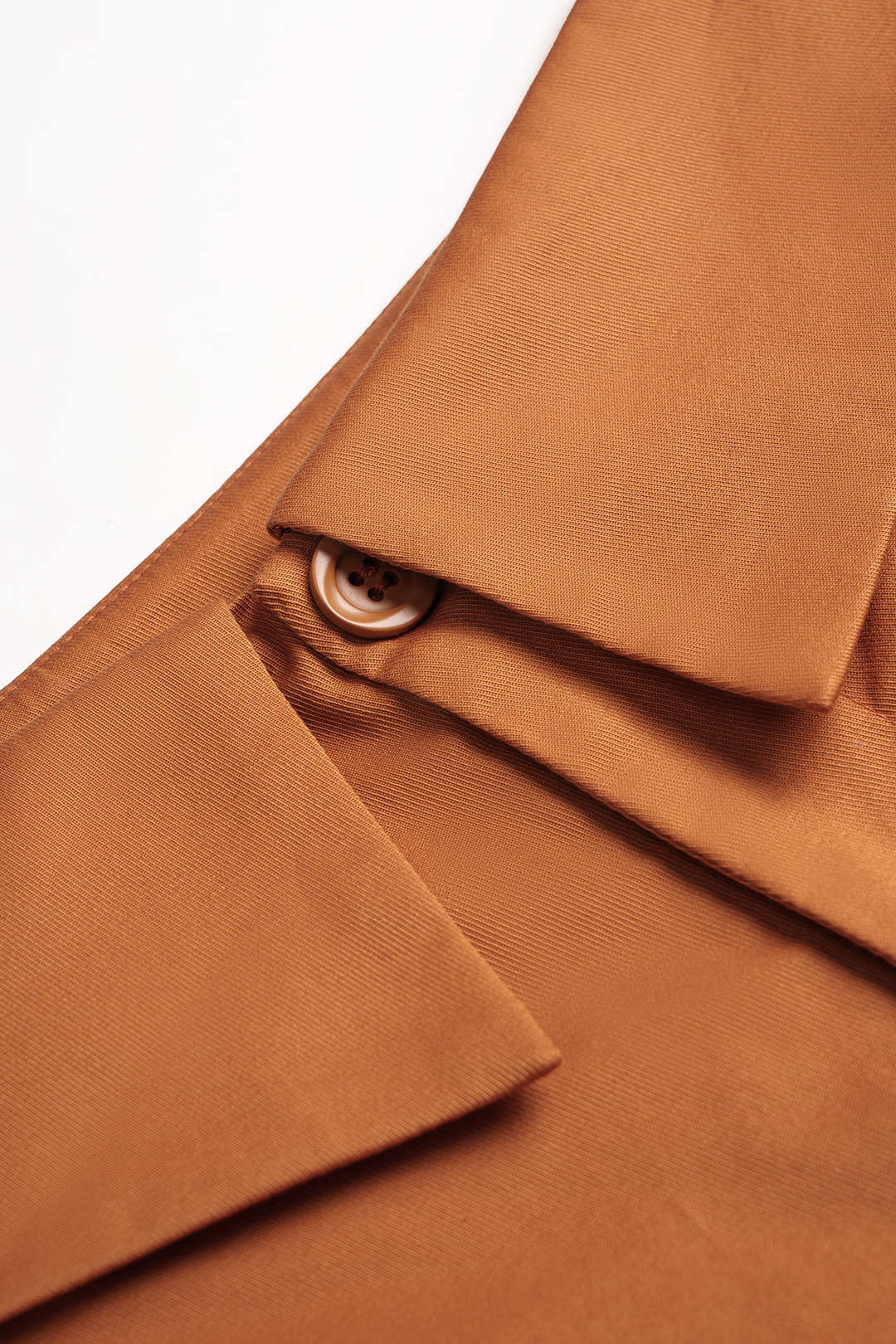 Solid Pocket Button Wide Leg Pants