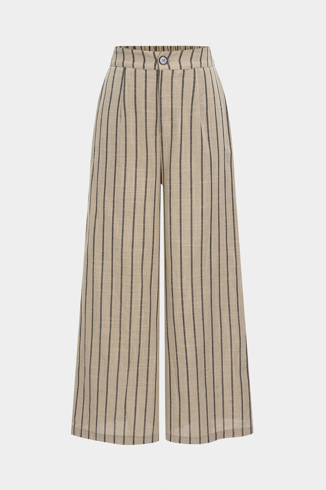 Stripes Print High Waisted Wide Leg Pants