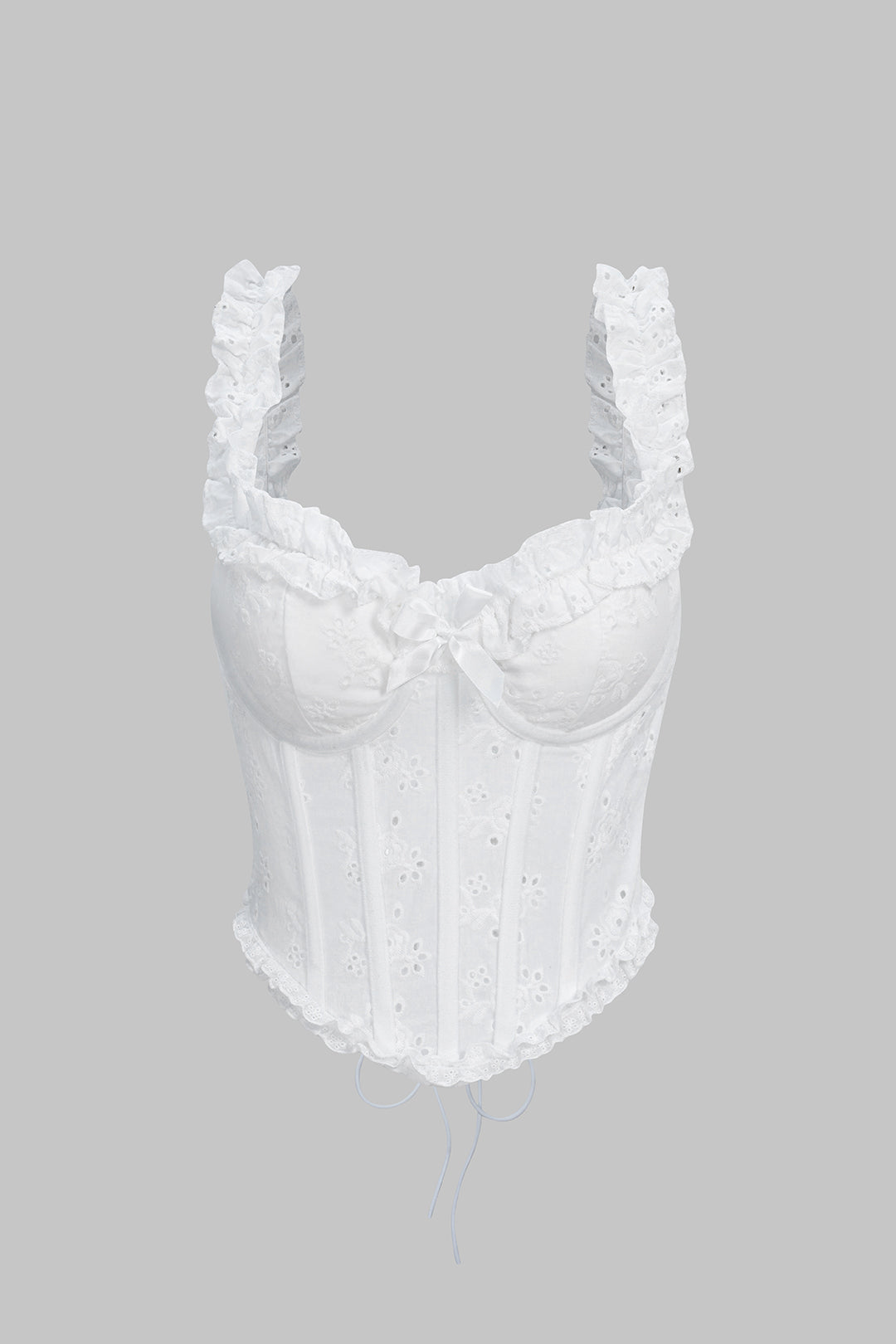 Scallop Edge Corset Cami Top