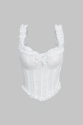 Scallop Edge Corset Cami Top