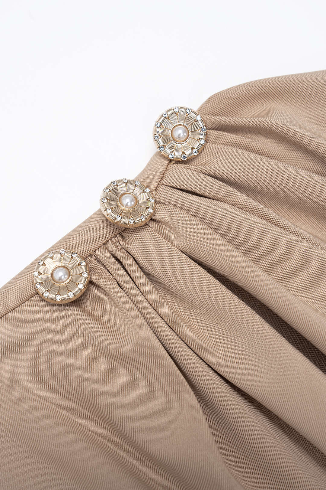 Solid Ruched Tank Top And Wide Leg Pants Set