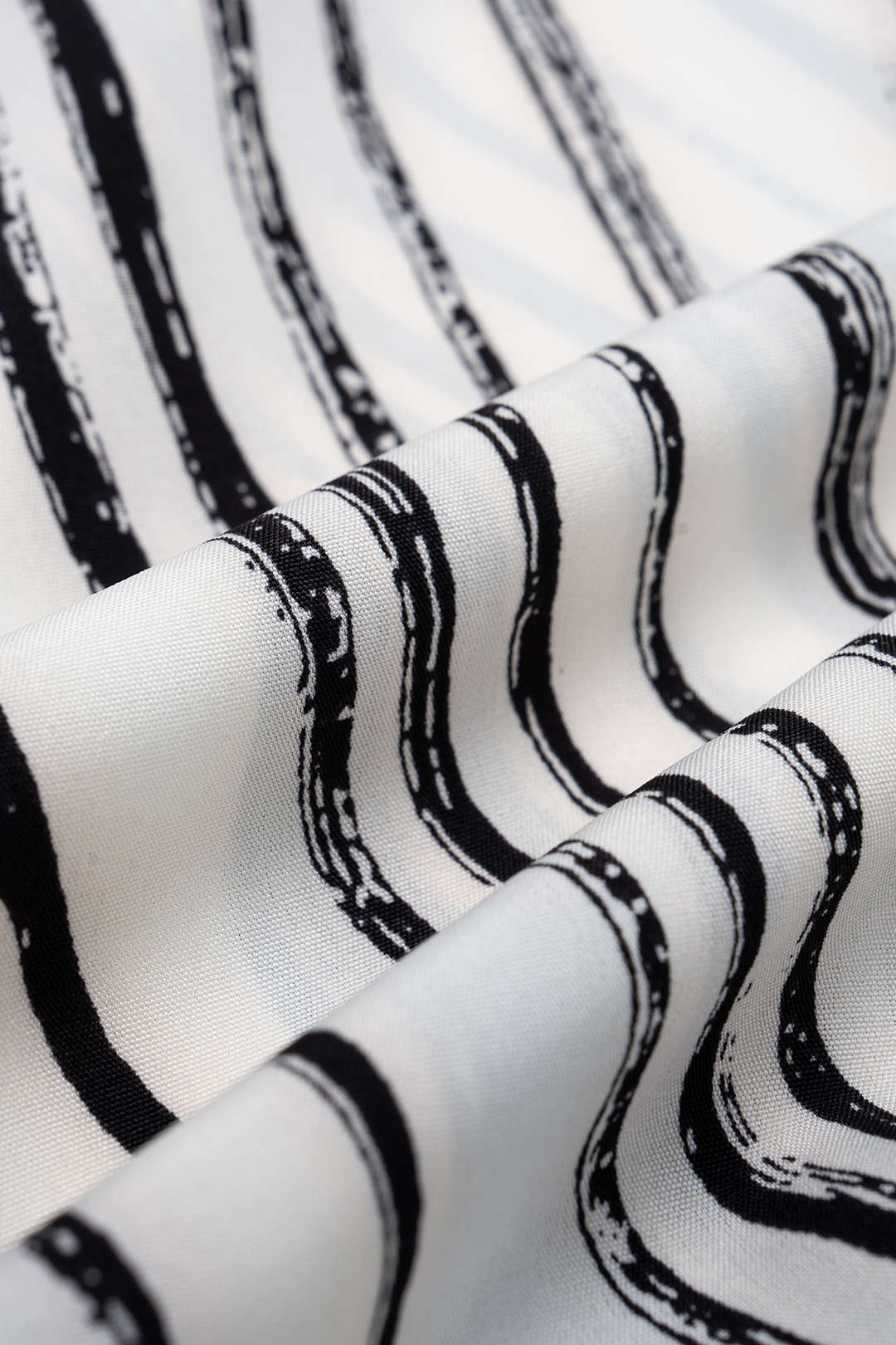 Contrast Stripes Print Button Shirt And Wide Leg Pants Set